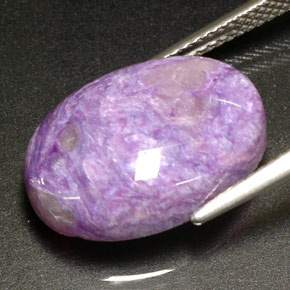 Charoite Tolet Natural 10.93ct, Corte Oval, Opaco