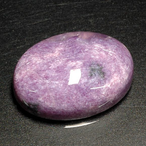 Charoíta violeta natural 11,13ct, corte oval, opaco