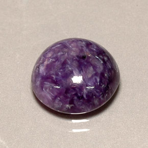 Charoite Tolet Natural 5.29ct, Corte Redondo, Opaco
