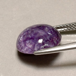 Charoite Tolet Natural 5.29ct, Corte Redondo, Opaco