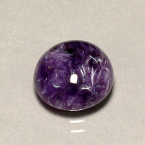 Charoite Tolet Natural 4.21ct, Corte Redondo, Opaco