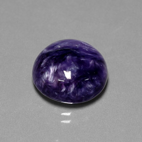 Charoite Tolet Natural 7.84ct, Corte Redondo, Opaco