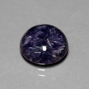 Charoite Tolet Natural 4.70ct, Corte Redondo, Opaco