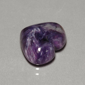 Charoite Tolet Natural 4.91ct, Formato de coração, Opaco