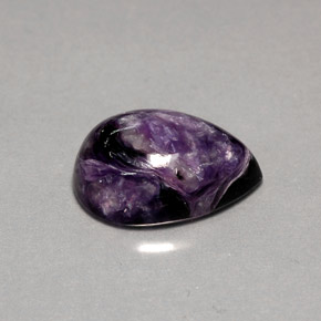 Charoíta Tolet Natural 5,63ct, Formato de pêra, Opaco