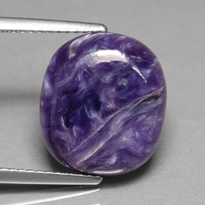 Charoite Tolet Natural 5.33ct, Corte Oval, Opaco