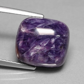 Charoite Tolet Natural 8.03ct, Almofada cortada, Opaco