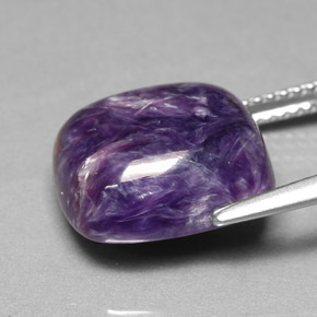 Charoite Tolet Natural 8.03ct, Almofada cortada, Opaco