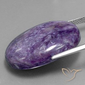 Charoite Violeta Médio Profundo Natural 32.82ct, oval, Opaco