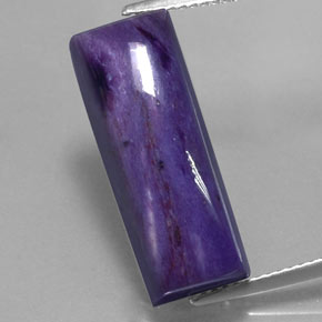 Charoite Tolet Natural 16.59ct, baguete, Opaco