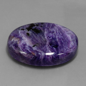 Charoite Tolet Natural 54.26ct, Corte Oval, Opaco