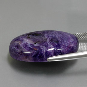 Charoite Tolet Natural 54.26ct, Corte Oval, Opaco