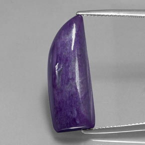 Charoíta violeta natural 14,40ct, forma extravagante, opaco