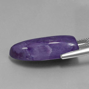 Charoíta violeta natural 14,40ct, forma extravagante, opaco