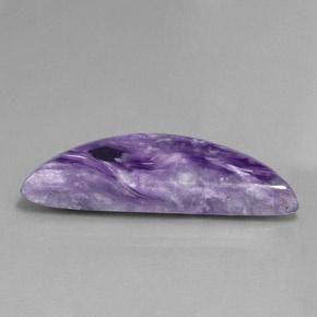 Charoíta violeta natural 27,88ct, forma extravagante, opaco