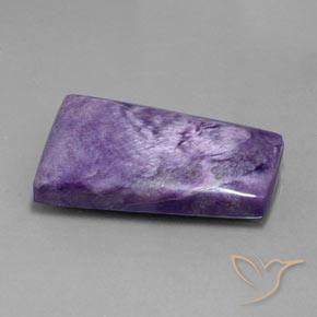 Charoite Violeta Profundo Natural 39.47ct, baguete, Opaco