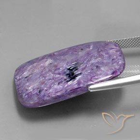 Charoite Violeta Médio Profundo Natural 40.69ct, Almofada, Opaco