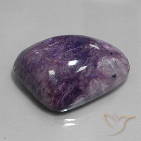 Charoite Violeta Médio Profundo Natural 91.73ct, Chique, Opaco