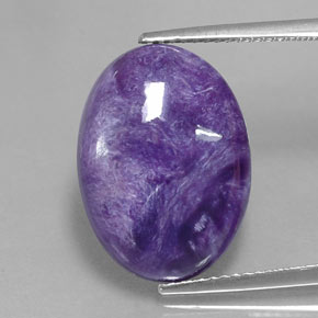 Charoite Tolet Natural 9.06ct, Corte Oval, Opaco