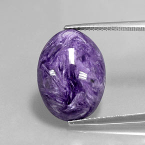Charoite Tolet Natural 9.82ct, Corte Oval, Opaco