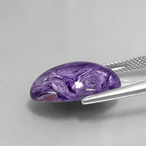 Charoite Tolet Natural 9.82ct, Corte Oval, Opaco