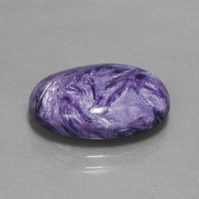 Charoite Tolet Natural 9.32ct, Corte Oval, Opaco