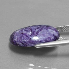 Charoite Tolet Natural 9.32ct, Corte Oval, Opaco