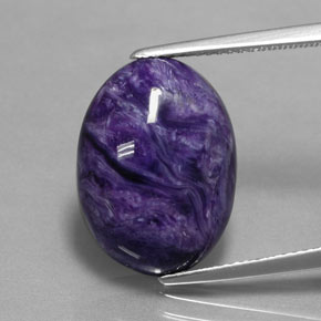 Charoite Tolet Natural 9.57ct, Corte Oval, Opaco