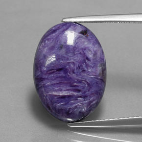 Charoite Tolet Natural 9.62ct, Corte Oval, Opaco