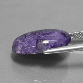 Charoite Tolet Natural 9.62ct, Corte Oval, Opaco