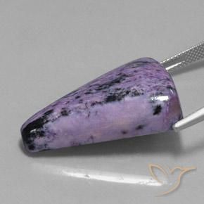 Charoite Violeta médio Natural 36.35ct, Trilhão, Opaco
