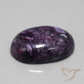 Charoite Violeta médio-escuro Natural 35.08ct, oval, Opaco