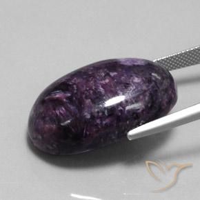 Charoite Violeta médio-escuro Natural 35.08ct, oval, Opaco