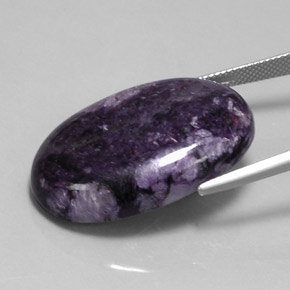 Charoite Tolet Natural 39.55ct, Corte Oval, Opaco