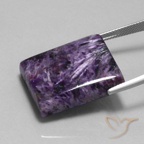 Charoite Violeta médio-escuro Natural 40.10ct, baguete, Opaco