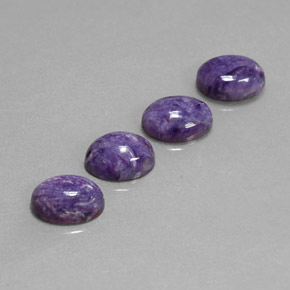 Pedras preciosas de Charoite Tolet natural de  ct, Corte Oval, Opaco