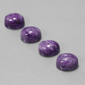 Pedras preciosas de Charoite Tolet natural de  ct, Corte Oval, Opaco