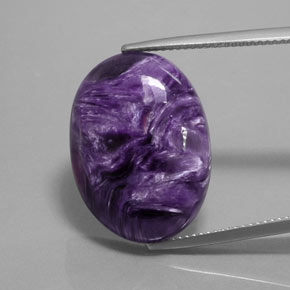 Charoite Tolet Natural 17.94ct, Corte Oval, Opaco