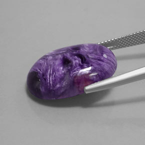 Charoite Tolet Natural 17.94ct, Corte Oval, Opaco