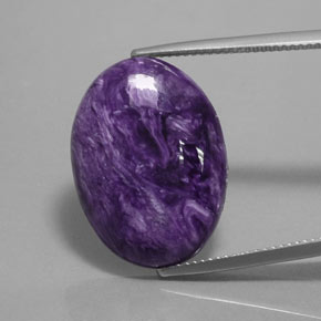 Charoite Tolet Natural 13.10ct, Corte Oval, Opaco