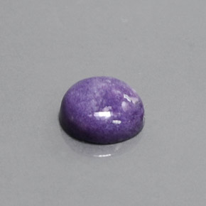 Charoíta violeta natural 3,11ct, corte redondo, opaco
