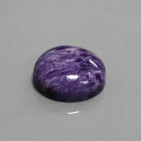 Charoite Tolet Natural 8.60ct, Corte Redondo, Opaco