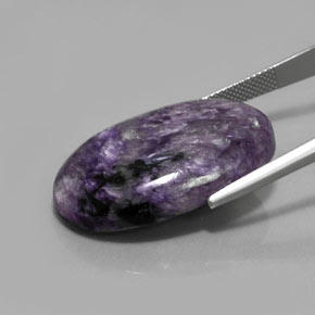 Charoite Tolet Natural 33.07ct, Corte Oval, Opaco