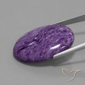 Charoite Violeta escuro Natural 29.06ct, oval, Opaco