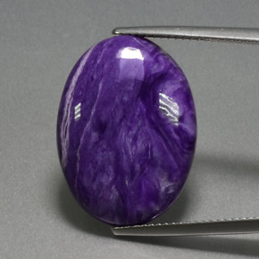 Charoite Tolet Natural 12.19ct, Corte Oval, Opaco