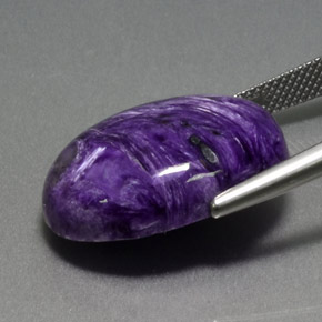 Charoite Tolet Natural 19.17ct, Corte Oval, Opaco