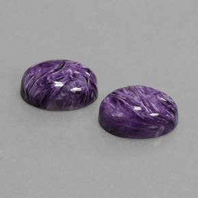 Pedras preciosas de Charoite Tolet natural de  ct, Corte Oval, Opaco