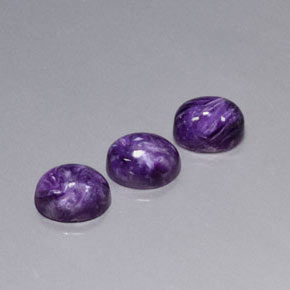Pedras preciosas de Charoite Tolet natural de  ct, Corte Oval, Opaco
