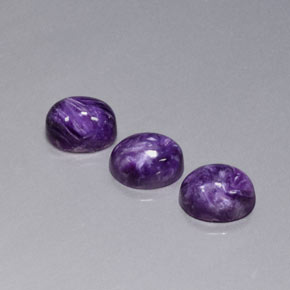 Pedras preciosas de Charoite Tolet natural de  ct, Corte Oval, Opaco