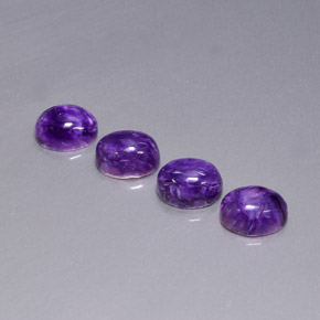 Pedras preciosas de Charoite Tolet natural de  ct, Corte Oval, Opaco